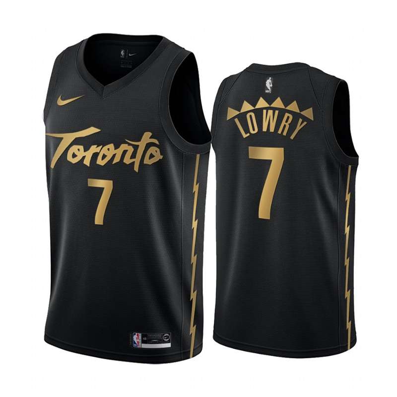 Toronto Raptors 2020 Black #7 LOWRY City Basketball Jersey (Stitched)