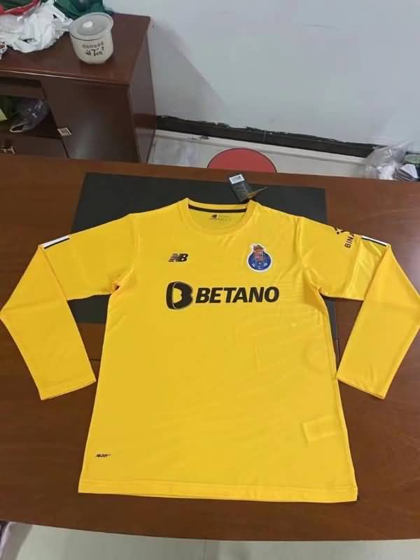 AAA Quality Porto 22/23 Goalkeeper Yellow Long Slevee Soccer Jersey