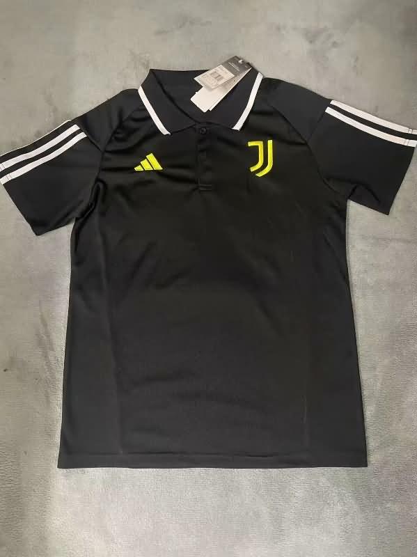 AAA Quality Juventus 23/24 Black Polo Soccer T-Shirt