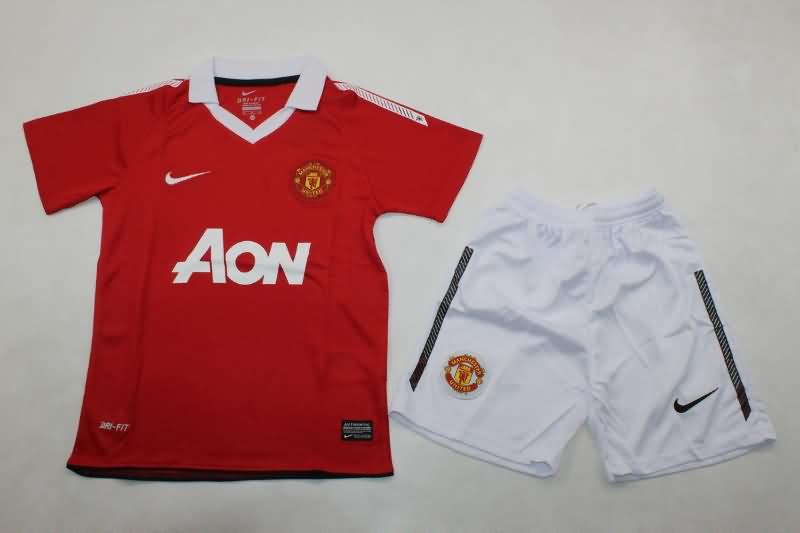 Kids Manchester United 2010/11 Home Soccer Jersey And Shorts Kids Manchester United 2010/11 Home Soccer Jersey And Shorts