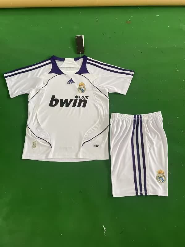 Kids Real Madrid 2007/08 Home Soccer Jersey And Shorts Kids Real Madrid 2007/08 Home Soccer Jersey And Shorts