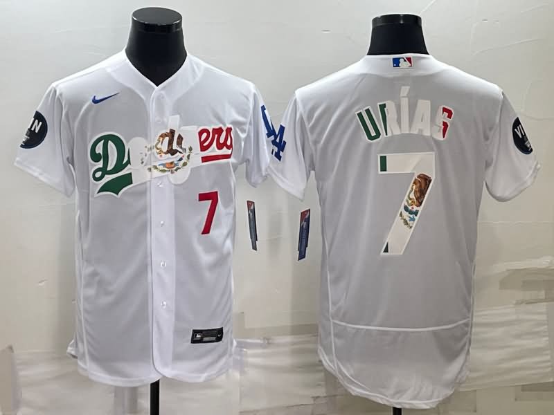 Los Angeles Dodgers White MLB Jersey 03