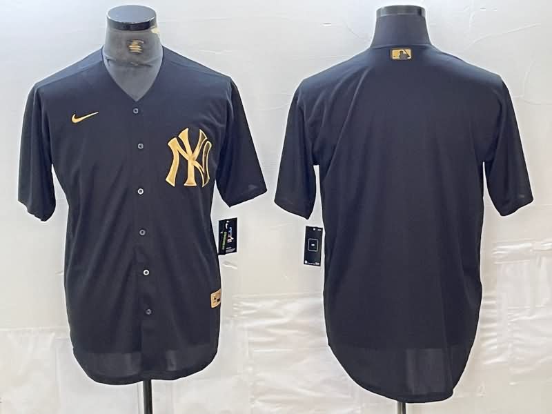 New York Yankees Black Gold MLB Jersey