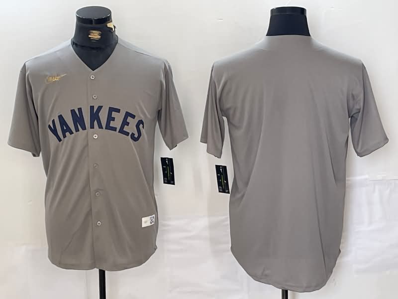 New York Yankees Grey Cooperstown Collection MLB Jersey