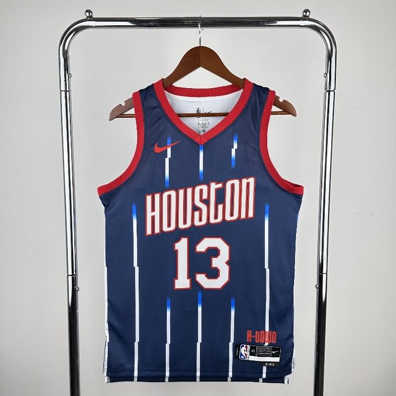 Houston Rockets 22/23 Dark Blue City Basketball Jersey (Hot Press)