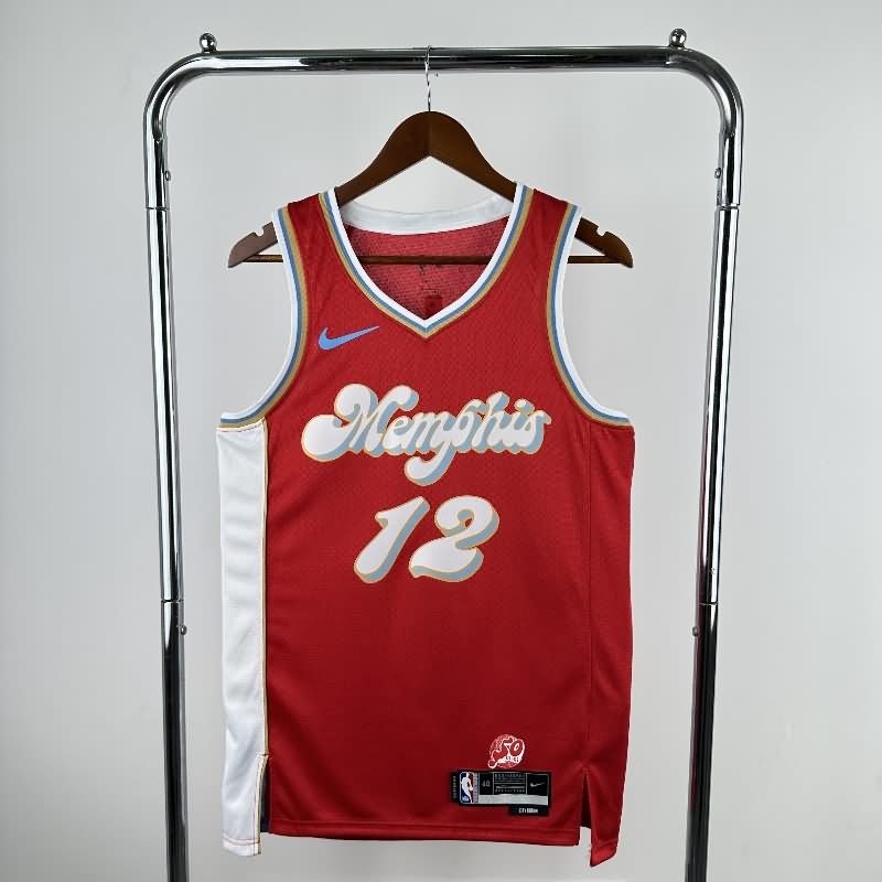 Memphis Grizzlies 24/25 Red City Basketball Jersey (Hot Press)