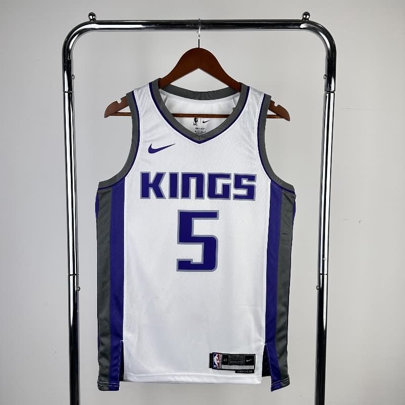 Sacramento Kings 22/23 White Basketball Jersey (Hot Press)