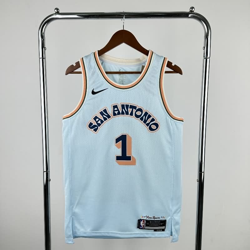 San Antonio Spurs 24/25 Grey City Basketball Jersey (Hot Press)