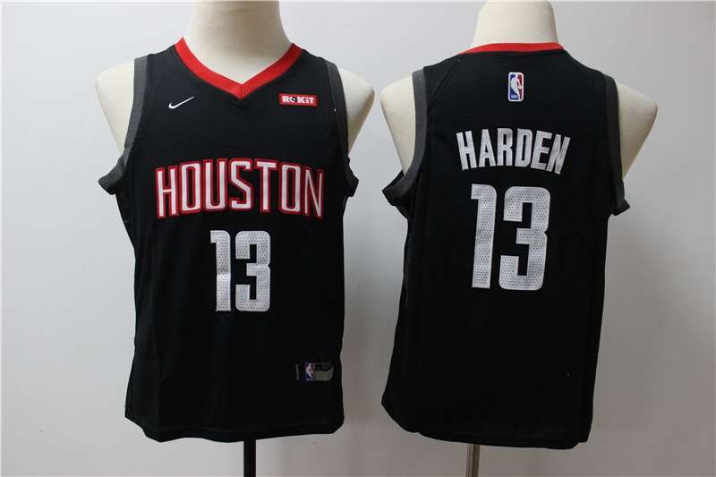 Houston Rockets Black HARDEN #13 Young NBA Jersey (Stitched)