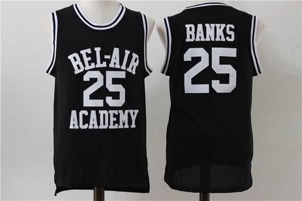 Movie Black #25 BANKS Basketball Jersey (Stitched)