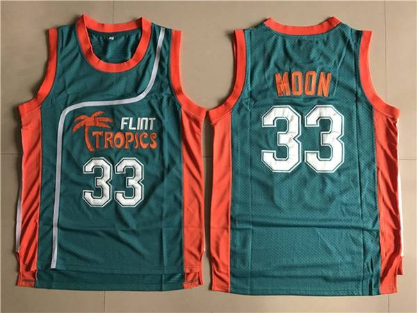 Movie Green #33 MOON Basketball Jersey (Stitched)