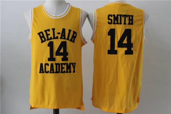 Movie Yellow #14 SMITH Basketball Jersey (Stitched)