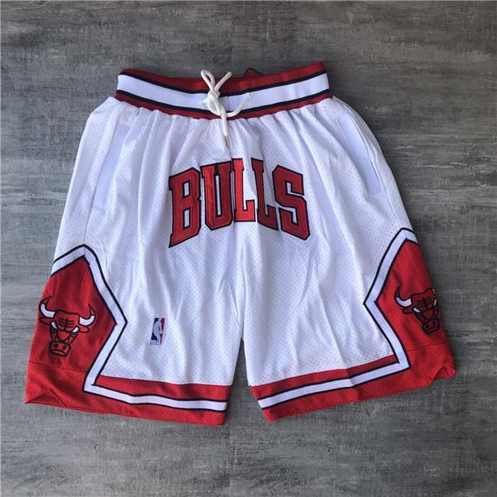 Chicago Bulls Just Don White NBA Shorts