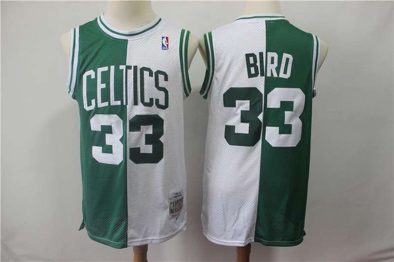 Boston Celtics Green White #33 BIRD Classics Basketball Jersey (Stitched)