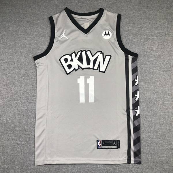 Brooklyn Nets 20/21 Grey #11 IRVING AJ Basketball Jersey (Stitched)