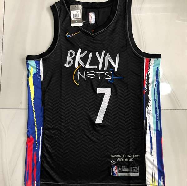 Brooklyn Nets 20/21 Black #7 DURANT City Basketball Jersey (Closely Stitched)