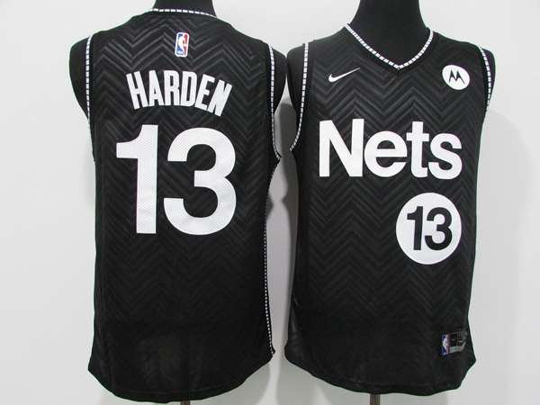 Brooklyn Nets 20/21 Black #13 HARDEN Basketball Jersey 02 (Stitched)