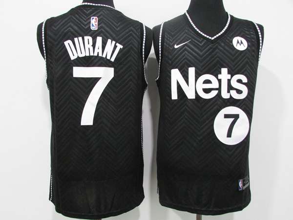 Brooklyn Nets 20/21 Black #7 DURANT Basketball Jersey 02 (Stitched)