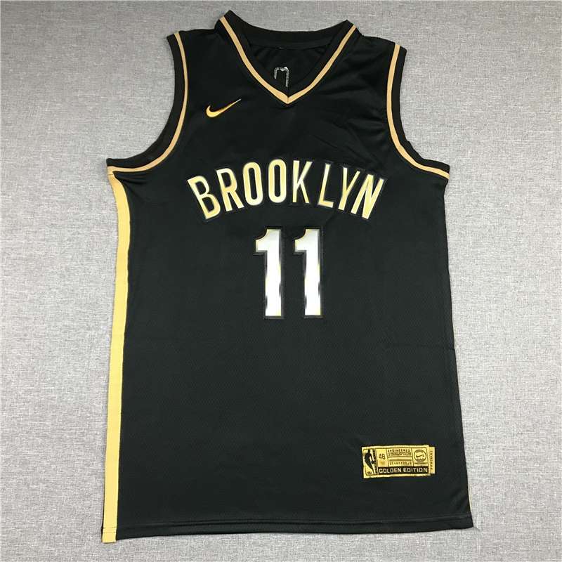 Brooklyn Nets 20/21 Black Gold #11 IRVING Basketball Jersey (Stitched)