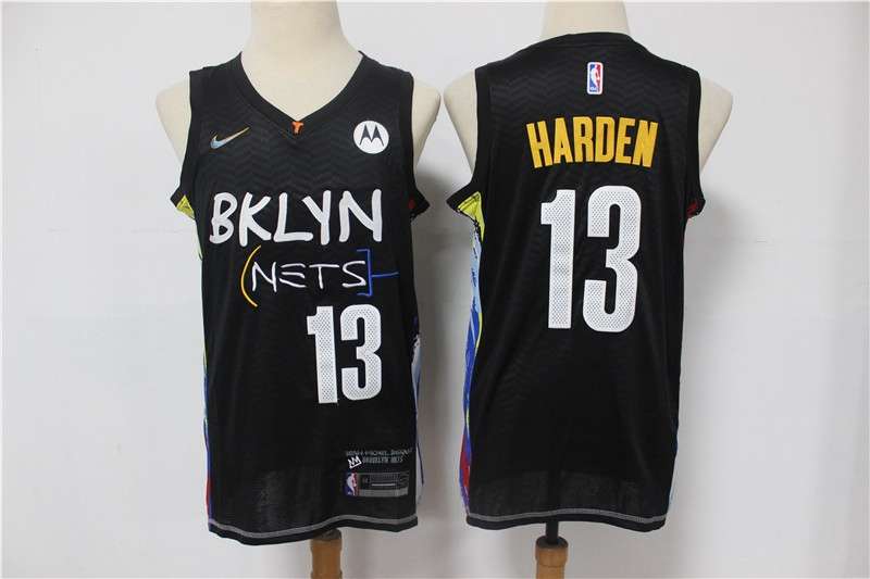 Brooklyn Nets 20/21 Black #13 HARDEN City Basketball Jersey (Stitched)
