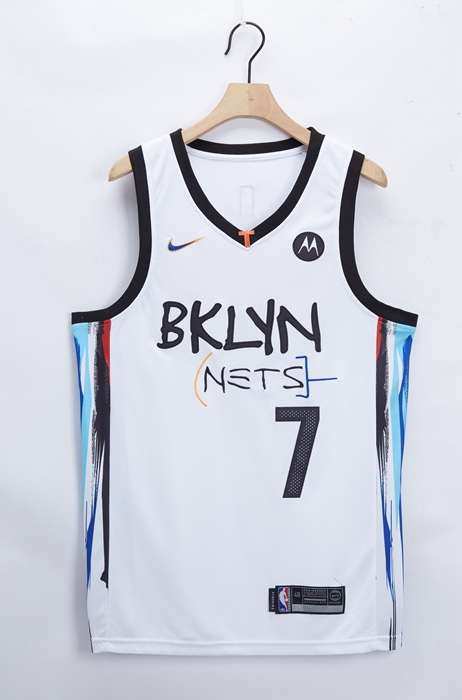 Brooklyn Nets 20/21 White #7 DURANT City Basketball Jersey (Stitched)