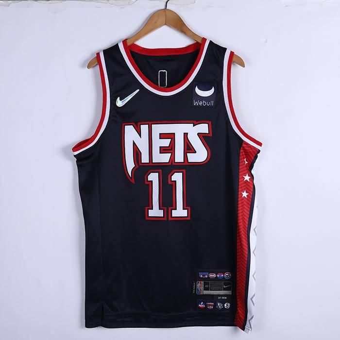 Brooklyn Nets 21/22 Dark Blue #11 IRVING City Basketball Jersey (Stitched)