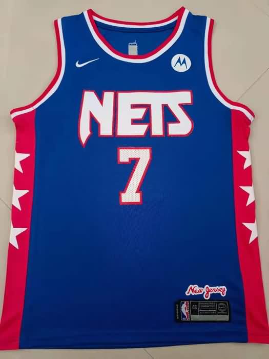 Brooklyn Nets Blue #7 DURANT Basketball Jersey (Stitched)