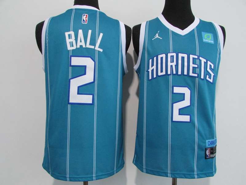 Charlotte Hornets 20/21 Green #2 BALL AJ Basketball Jersey (Stitched)