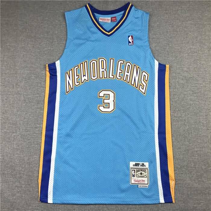 Charlotte Hornets 2005/06 Blue #3 PAUL Classics Basketball Jersey (Stitched)