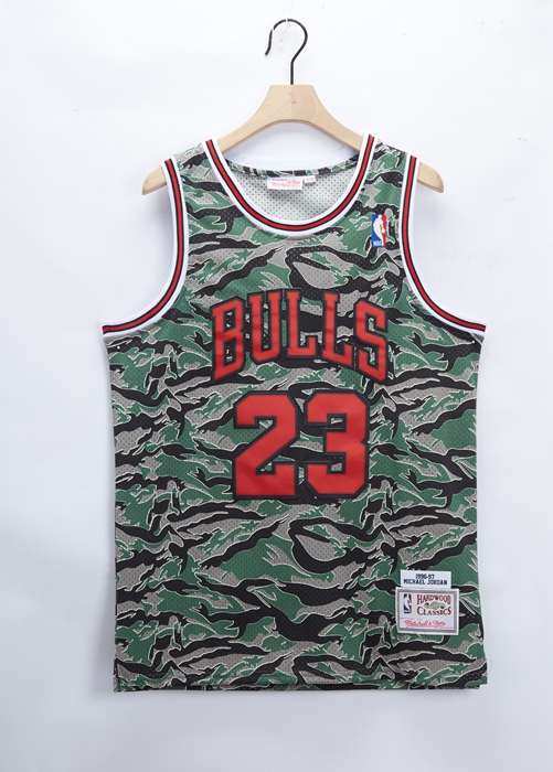 Chicago Bulls 1996/97 Camouflage #23 JORDAN Classics Basketball Jersey (Stitched)
