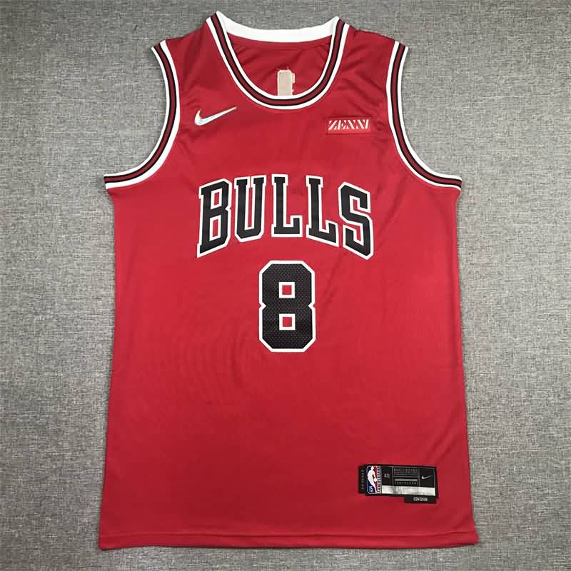 Chicago Bulls 21/22 Red #8 LAVINE Basketball Jersey (Stitched)
