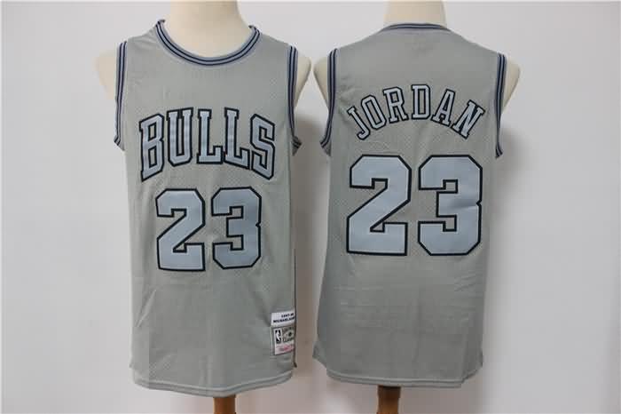Chicago Bulls Grey #23 JORDAN Classics Basketball Jersey (Stitched)