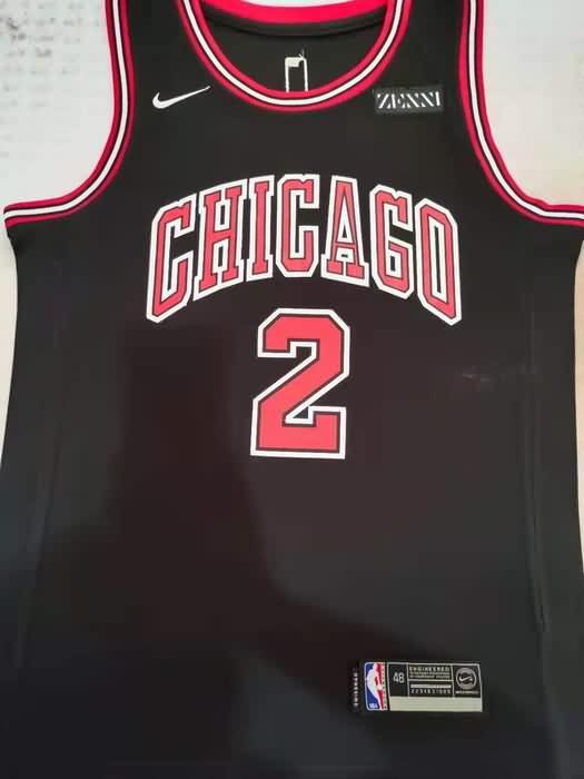 Chicago Bulls Black #2 BALL Basketball Jersey (Stitched)