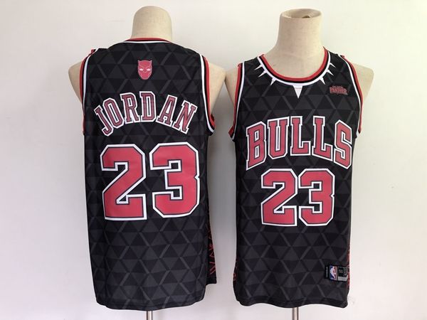 Chicago Bulls Black #23 JORDAN Basketball Jersey (Stitched)