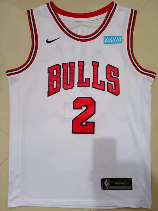 Chicago Bulls White #2 BALL Basketball Jersey (Stitched)