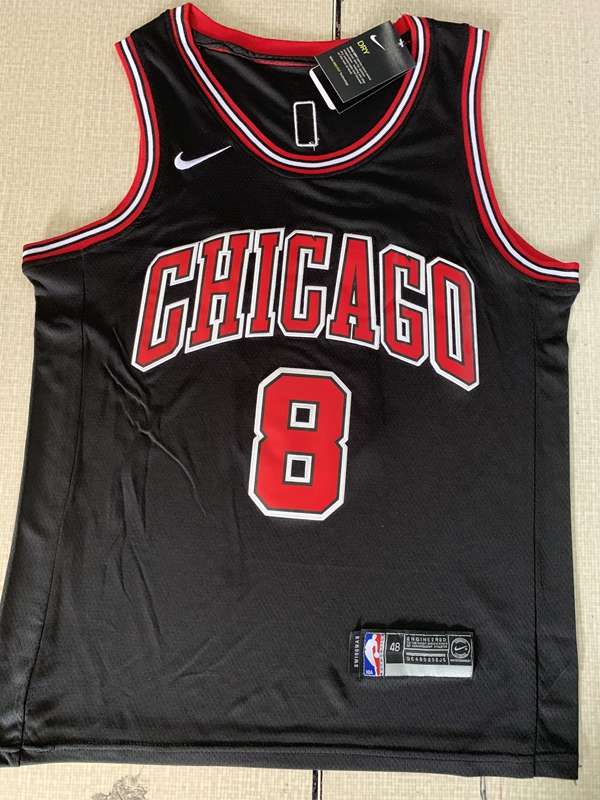 Chicago Bulls Black #8 LAVINE Classics Basketball Jersey (Stitched)