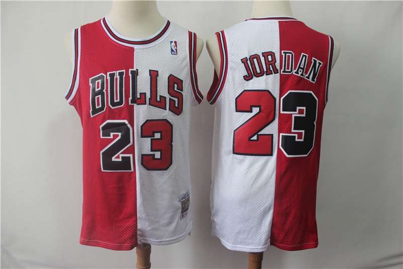 Chicago Bulls Red White #23 JORDAN Classics Basketball Jersey (Stitched)
