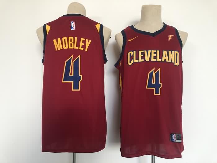 Cleveland Cavaliers Red #4 MOBLEY Basketball Jersey (Stitched)