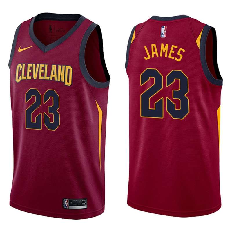 Cleveland Cavaliers Red #23 JAMES Basketball Jersey (Stitched)