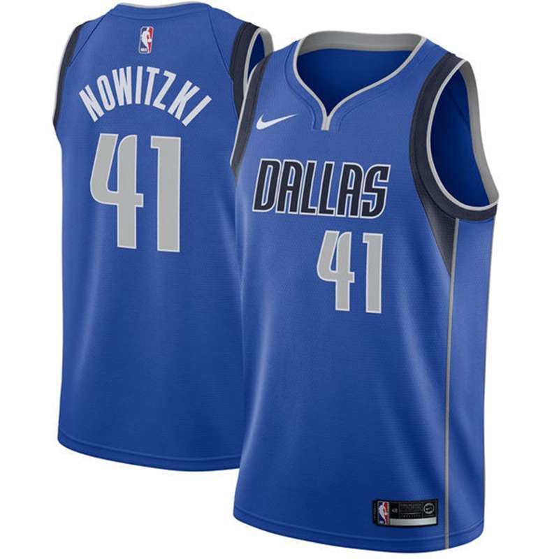 Dallas Mavericks 20/21 Blue #41 NOWITZKI Basketball Jersey (Stitched)
