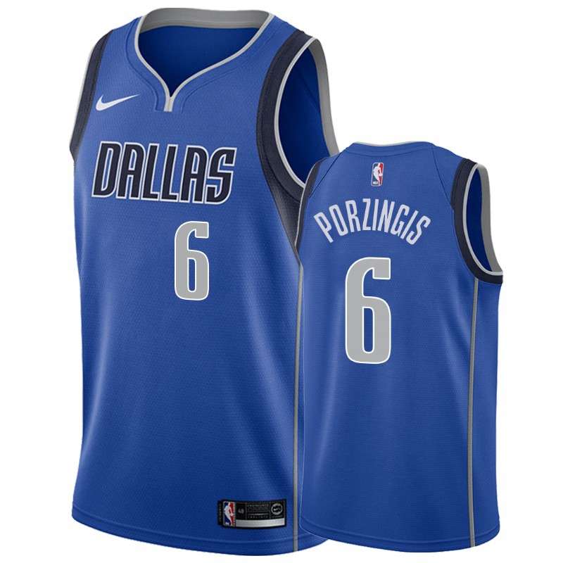 Dallas Mavericks 20/21 Blue #6 PORZINGIS Basketball Jersey (Stitched)