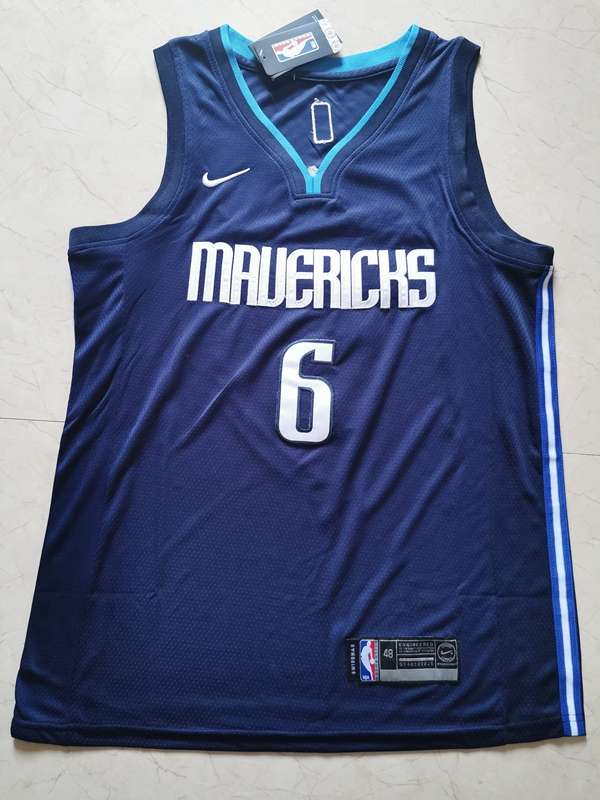 Dallas Mavericks 20/21 Dark Blue #6 PORZINGIS Basketball Jersey (Stitched)