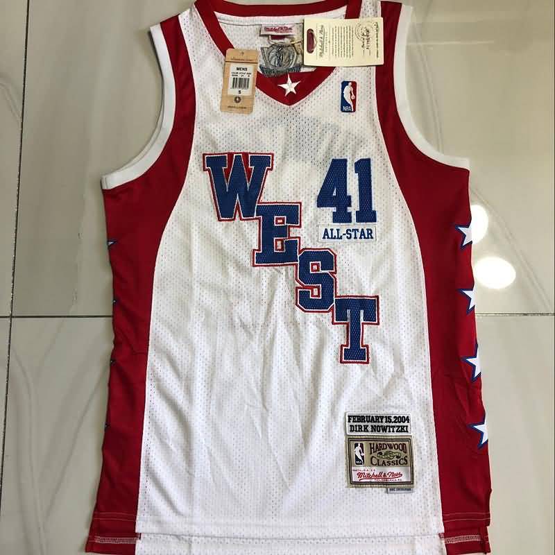 Dallas Mavericks White #41 NOWITZKI ALL-STAR Classics Basketball Jersey (Closely Stitched)