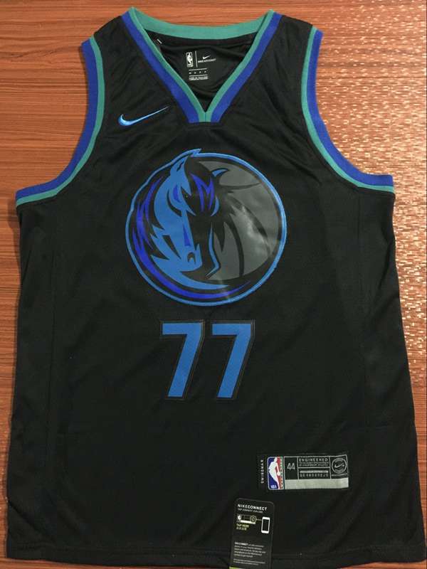 Dallas Mavericks Black #77 DONCIC City Classics Basketball Jersey (Stitched)