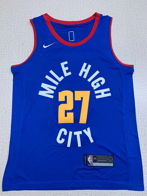 Denver Nuggets 20/21 Blue #27 MURRAY Basketball Jersey (Stitched)