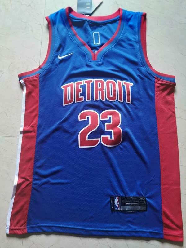 Detroit Pistons 20/21 Blue #23 GRIFFIN Basketball Jersey (Stitched)