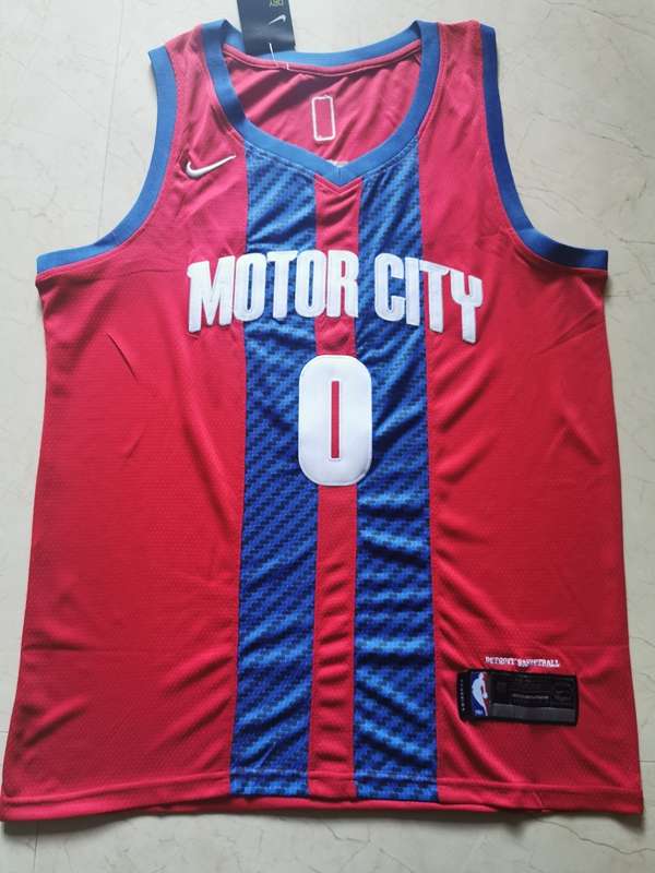 Detroit Pistons 2020 Red #0 DRUMMOND City Basketball Jersey (Stitched)