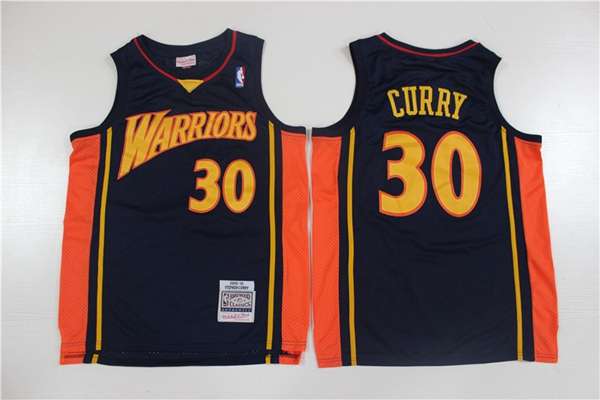 Golden State Warriors 2009/10 Dark Blue #30 CURRY Classics Basketball Jersey (Stitched)