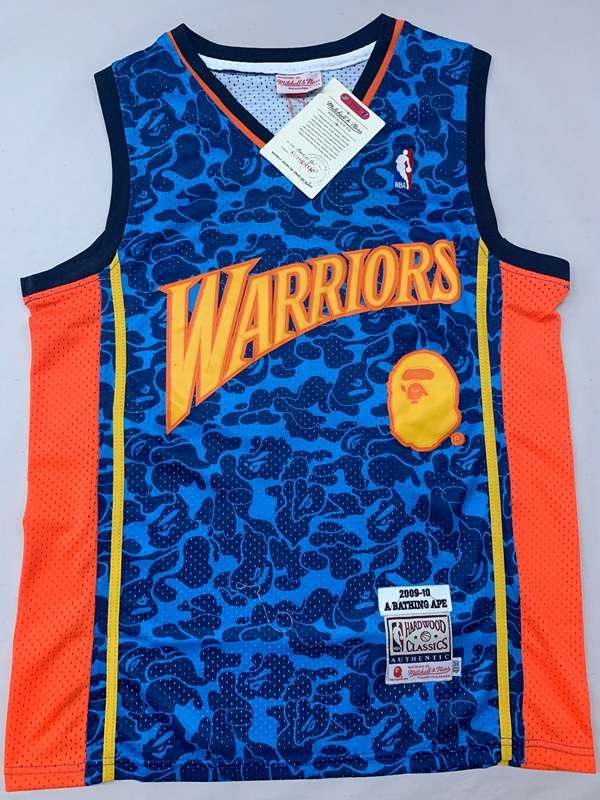 Golden State Warriors Blue #93 BAPE Classics Basketball Jersey (Stitched)