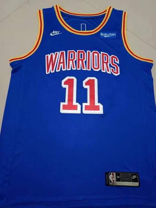 Golden State Warriors 21/22 Blue #11 THOMPSON Classics Basketball Jersey (Stitched)